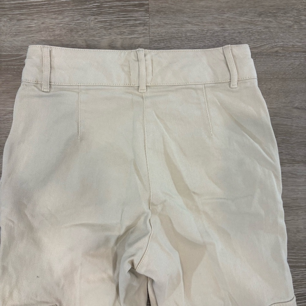 Aritzia Wilfred Denim Stretchy Beige Cargo Pants sz 4 - Picture 4 of 10
